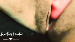 First Time I Play with My Pussy and  Cum Drips Out  I Wanted You to Fuck Me Close up