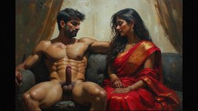 Indian milf fucked in kitchen by her father in law