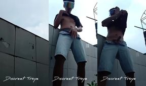 Public Cemetery Jakol by Handsome Pinoy Stud while Workers Clean