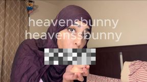 Hijabi Double Dildo Blowjob