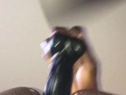 Solo Dildo GSpot Play Creamy Ass