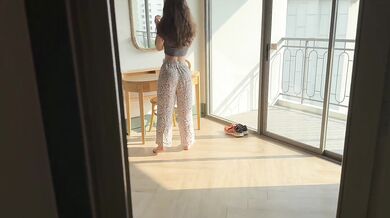 Sharing Hotel Room with Hot Stepsister!!