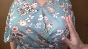 A Cute-faced, Chubby Wife with Sensitive Long Nipples