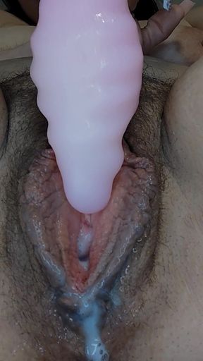 Taking Every Inch - Deep Full Insertion of My Thick Dildo   Clip 1