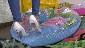 Metal heels end your inflatables quickly