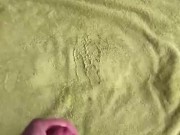 Jerking off cumshot with prostate anal toy