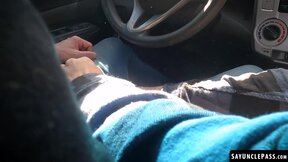 Driver Victorino Stone fucks Lorenzo August while waiting for the tow