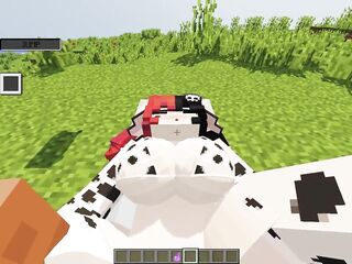 I'm plan to bang this MILF dressed as a cow actually hard / Jennys mod hentai