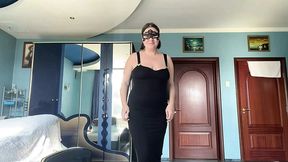 Pretty Woman in Ebony Stockings Gets African Dress Butt&#x1F351;-Sex Training