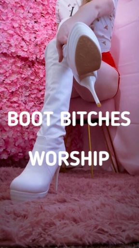 Boot Bitch, get on your knees and worship. 👅