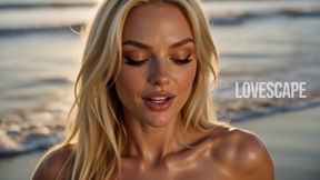 Blonde Sucks Cock on the Beach (ai)
