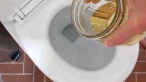Divine Giantess Golden Punishment Full Trilogy: Tiny Trapped in Glass for Watersports Humiliation & Desperate Toilet Escape | Soft-Domme Tease & Endurance Test