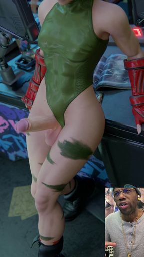 Transgender Cammy with Her Delicious Cock Out
