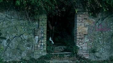 Bareback in an abandoned hotel