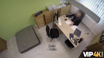 Casting Call: Blonde Milf Gets Hands-On with Office Loan Agent