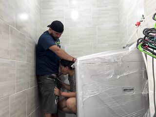 Stepson screws me in the laundry room whilst his daddy goes out to the supermarket- CulonaArdiente32