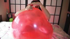 Ride and Pop Big Red 24 Inch Balloon - Bunny Looner