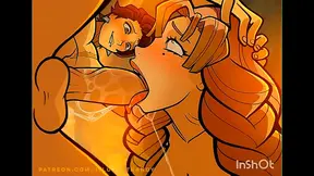 Voluptuous Hentai Store Girl Seduces Well-Hung Shopper Beneath Counter