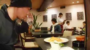 Asian Waitress Ripped Open – Assfucked While Lover & Cops Look On