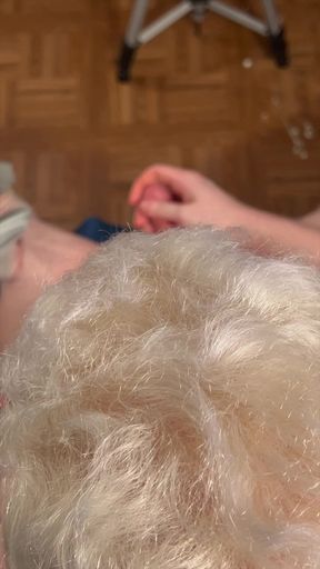 Enjoying some porn, stroking my cock, cumming on a jock