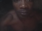 Amateur male showing erection