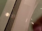 Jacuzzi bath tub jerk sesh (cumming on mirror)