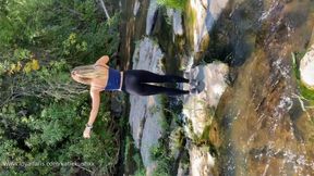 POV BG: Me and My Guy Friend Fuck By a Waterfall