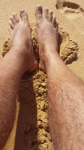 Ladysilva on the Beach in Panties