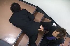 Horny Asian homosexual dudes in Crazy JAV clip