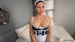NAUGHTY MAID ordered to SUCK and FUCK for her JOB
