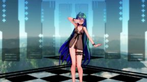 Hatsune Miku Dances Seductively While Teasing You With Her Hands