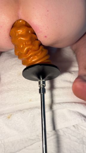 4K! HiSmith Fuck Machine Close Up Hole 16" Toy Hole Pounding!!!