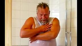 Showing my tan in shower