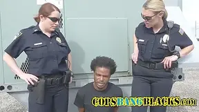 Mature Police Woman With Big Tits Catch A Black Guy Red