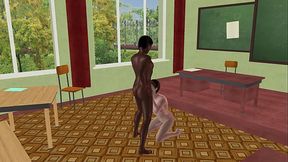 Animated 3D Gay Porn - A white man Sucking Black man'_s Dick