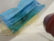 Pee on covid mask, nice smell now ;)