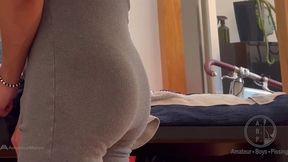 doctor examines young patient in front of stepdaddy during home visit - full version
