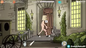 Cartoon fuckerman cums all over Ella in animated hentai action