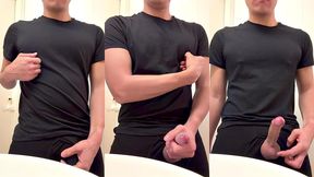 jerk off in tight clothes with juicy cumshot