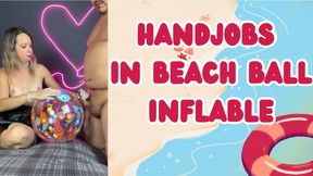 handjobs in infaltable beach ball