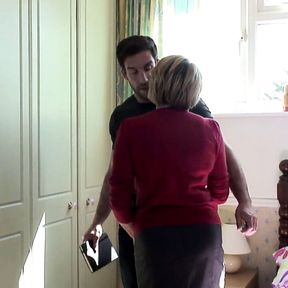 Boys fuck mature step moms and granny