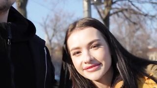 Nerdy Girl's Boyfriend Gets A Surprise Blowjob From Her Step-Dad - Mia Lelani