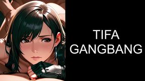 tifa double/triple penetration gangbang group sex orgy [ai][full video]