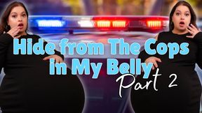 Hide from the Cops in My Belly Part 2 - You Hide in Sydney Screams' Belly While She Pretends to She's Pregnant While Getting Interviewed by Cops - HD 1080 MP4