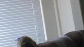 ”Christine does a striptease in P-O-V solo scene”