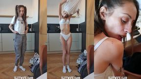 sock poppin’ submission: candie cross prepped in white... i fucked her hard before that deep throat (bts)