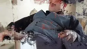 YURI GAÚCHO - Big gay dick showing off in front of the mirror