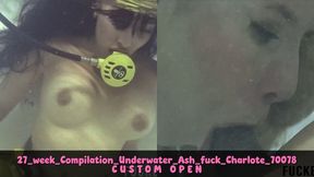 27 WEEK COMPILATION underwater Ashlee Rose bathtub romantic Charlot Kink suck feet 70078