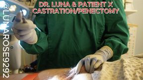 BG EVIL DR. LUNA MILKING CASTRATES PATIENT X WITH PENECTOMY