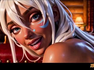 Elsa and Kida Futanari Screw With Voicelines in a Log Cabin - Comics